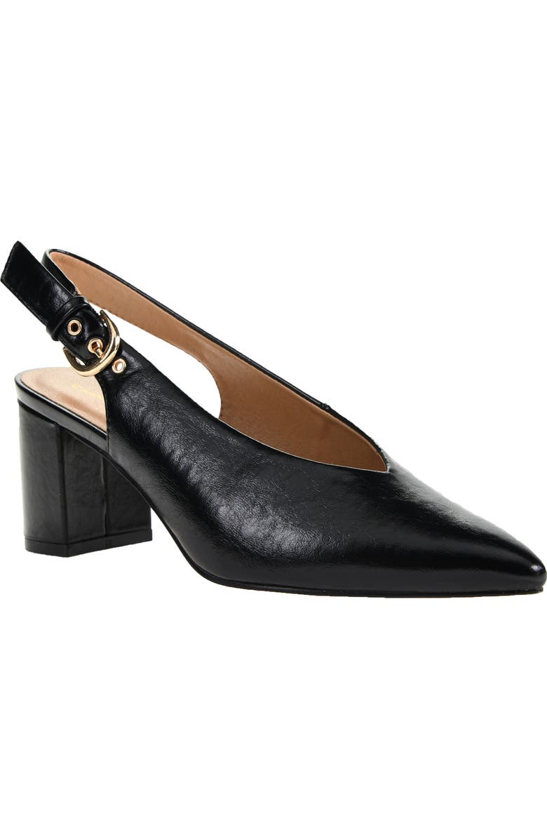 Chinese Laundry Menny Pointed Toe Slingback Pump, Main, color, Black
