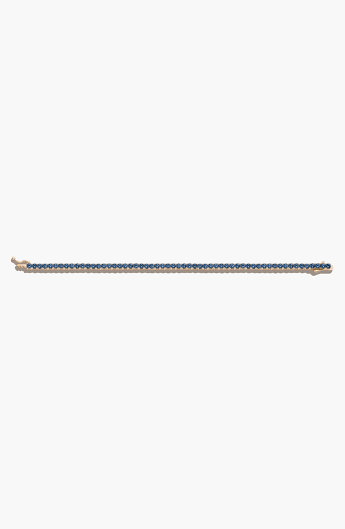 Aurate New York Lab Grown 6ct Sapphire Tennis Bracelet In Gold