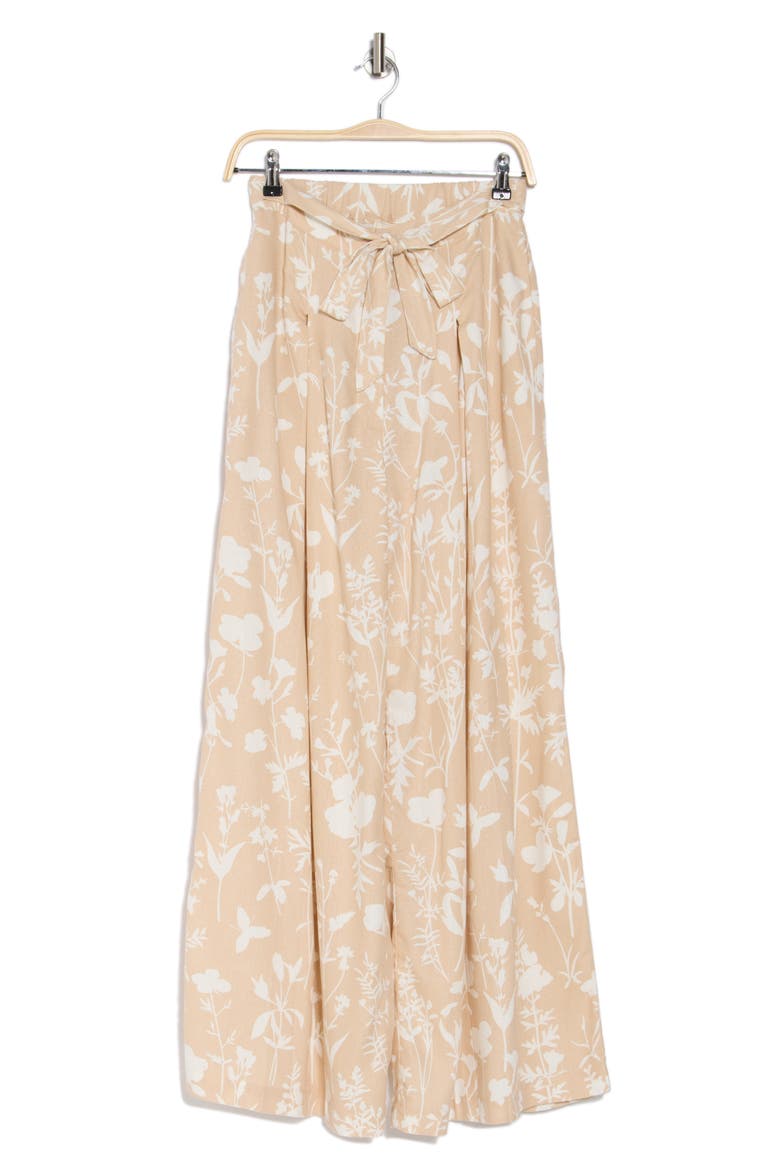 Cleo Printed Wide Leg Pants, Alternate, color, CLEO FLOWERS SAND