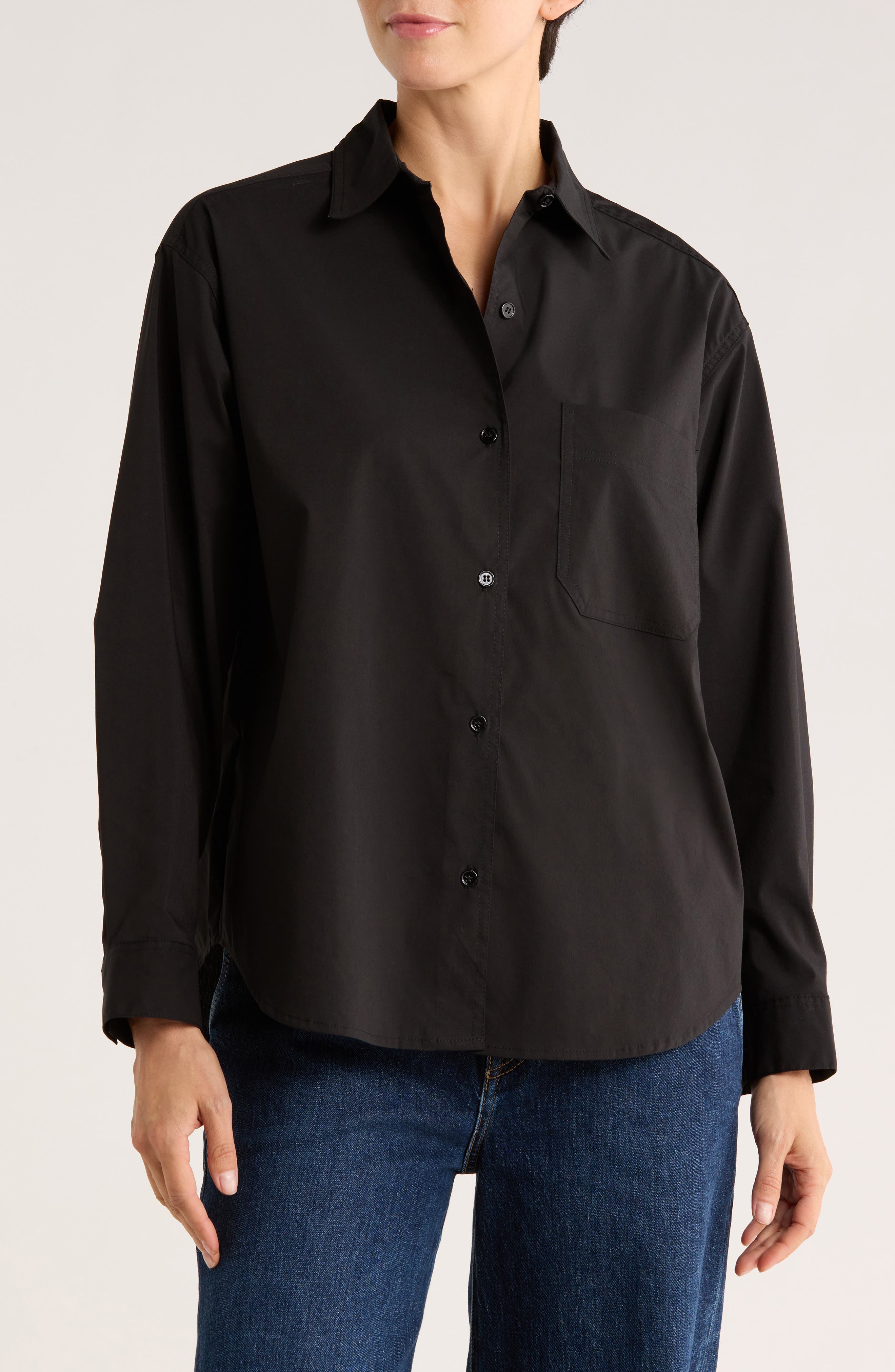 TRUTH Drop Shoulder Button-Up Shirt