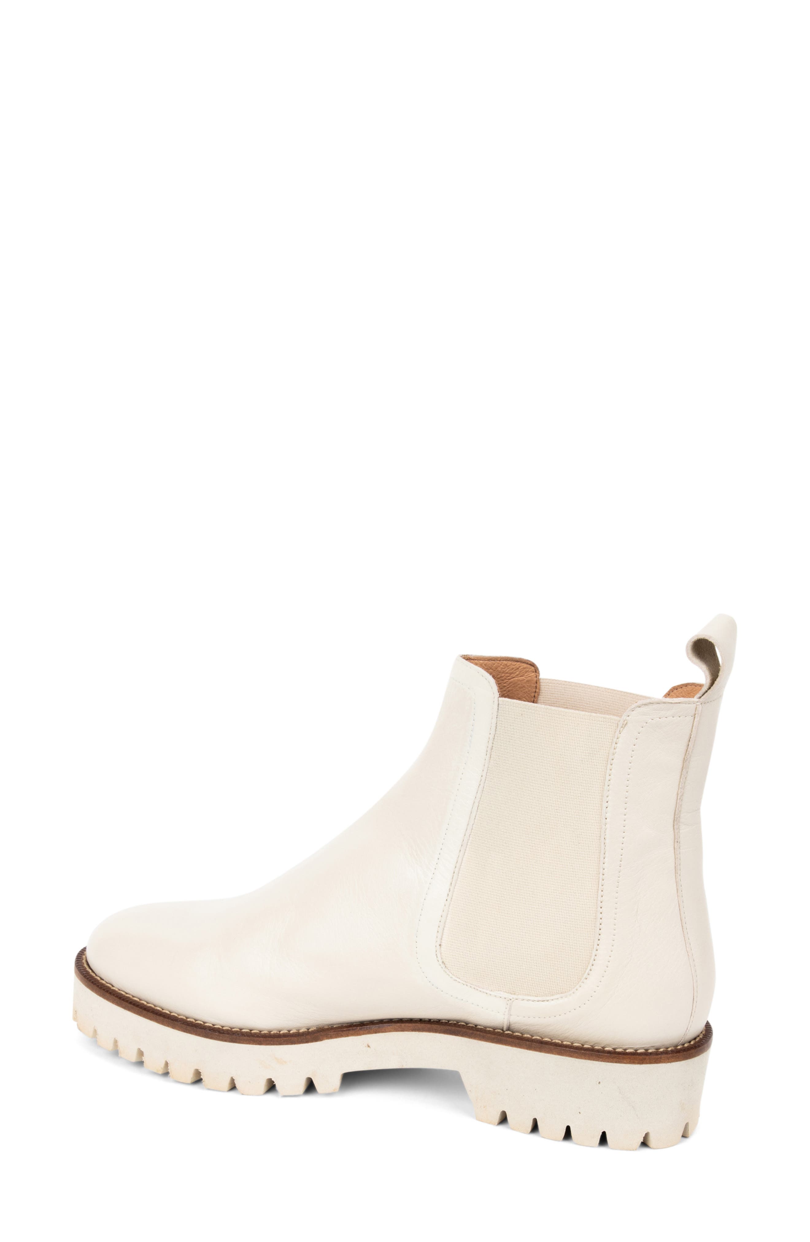 Lug Sole Chelsea Boot, Alternate, color, CREAM