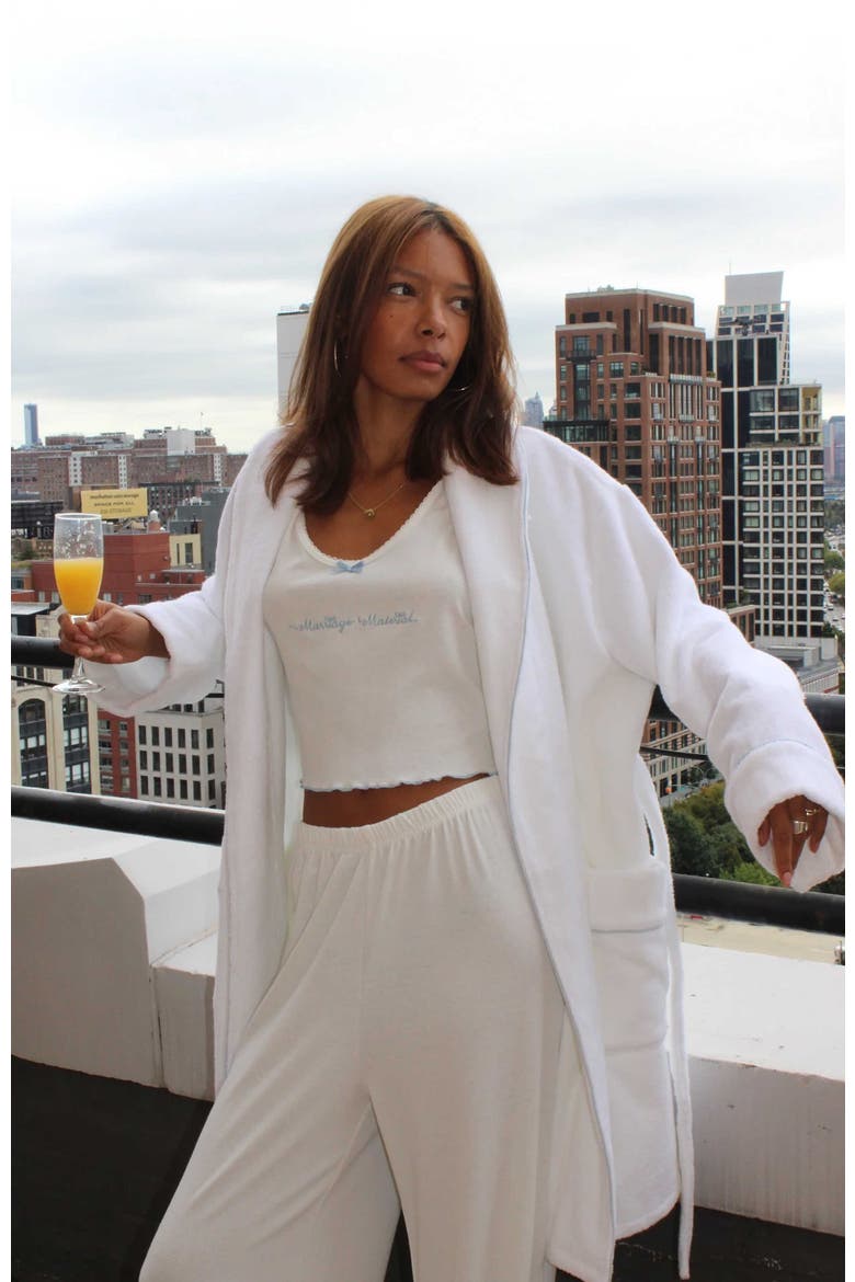 Marriage Material Collection PJ Set, Alternate, color, White