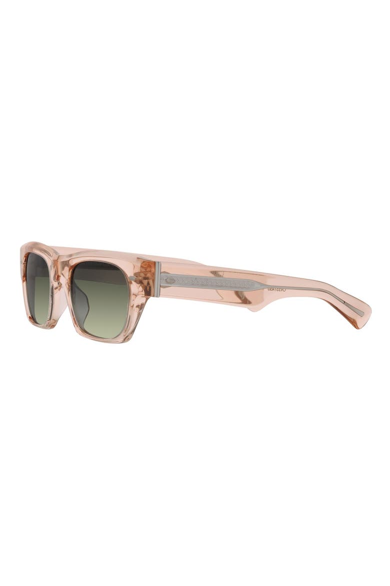 Mega 53mm Square Sunglasses, Alternate, color, ROSE GOLD
