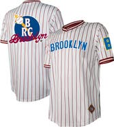 STITCHES Men's Stitches White Brooklyn Royal Giants V-Neck Jersey