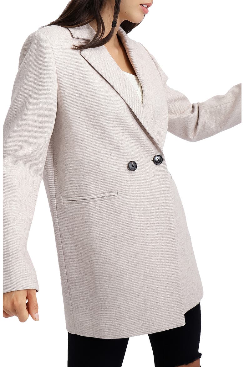 Kensington Oversize Wool Blend Coat, Alternate, color, NATURAL