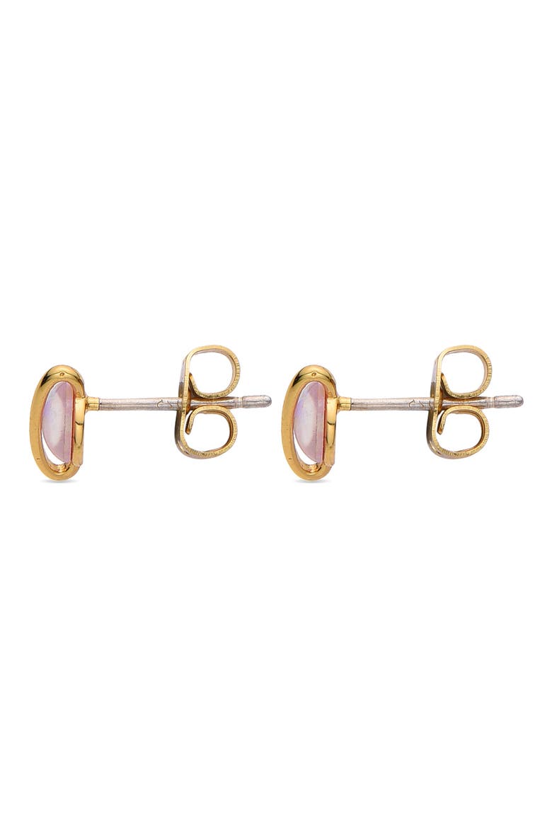 Saturn Opal Stud Earrings, Alternate, color, GOLD