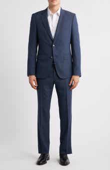BOSS Huge Slim Fit Textured Suit