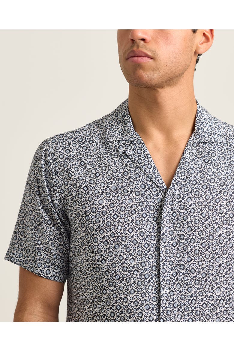 Maitan Relaxed-Fit Shirt, Alternate, color, NIGHT IRIS/WHITE SAND