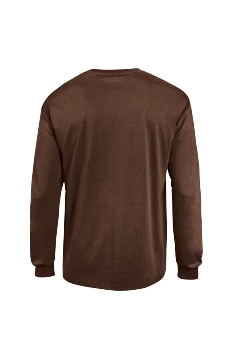 Men's Champion Brown Cleveland Browns Arch Over Logo Long Sleeve T-Shirt, Alternate, color, Brown