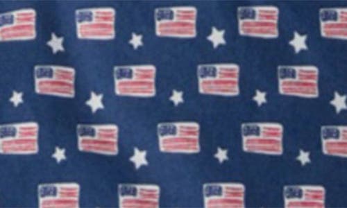 Vineyard Vines Kids' Print Short Sleeve Cotton Button-up Shirt In Blue