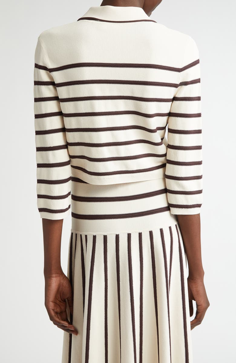 Zimmermann Stripe Crop Polo, Alternate, color,