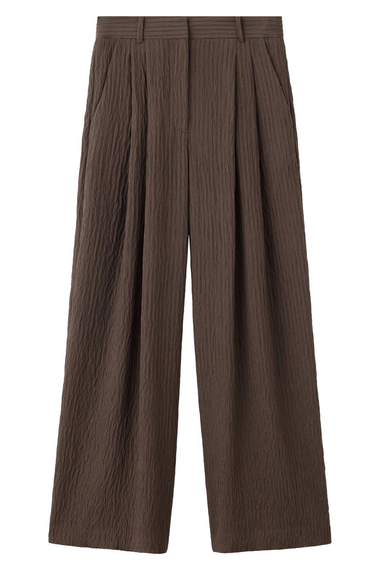 Fluid Wide Leg Pants, Main, color, BROWN