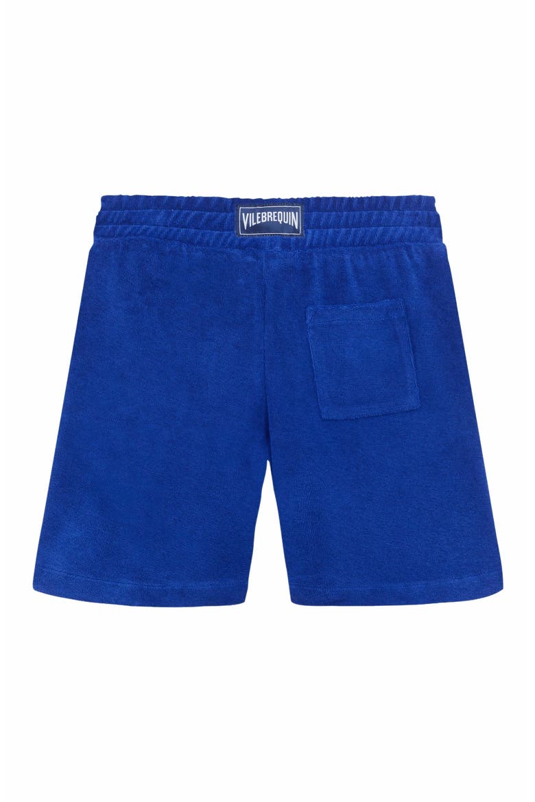 Kids' Embroidered Turtle Terry Bermuda Shorts, Alternate, color, MARRAKECH