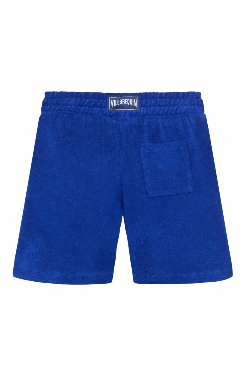 Vilebrequin Kids' Embroidered Turtle Terry Bermuda Shorts, Alternate, color, Marrakech