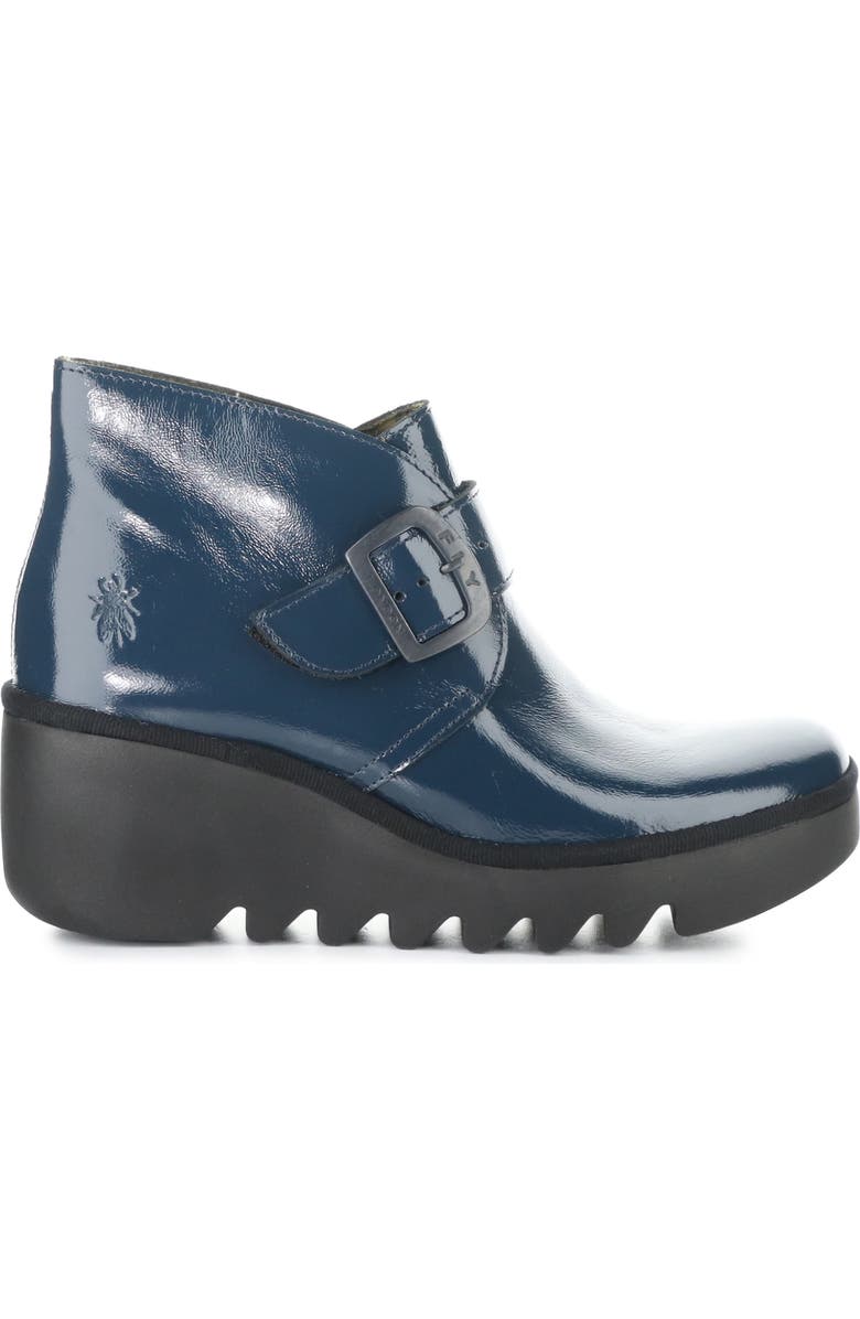 Fly London Birt Wedge Bootie, Alternate, color, 014 Navy
