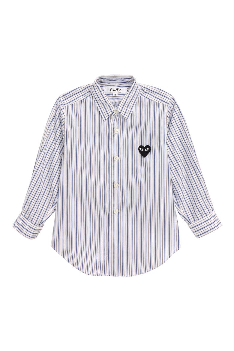 Striped Woven Shirt, Main, color, BLUE