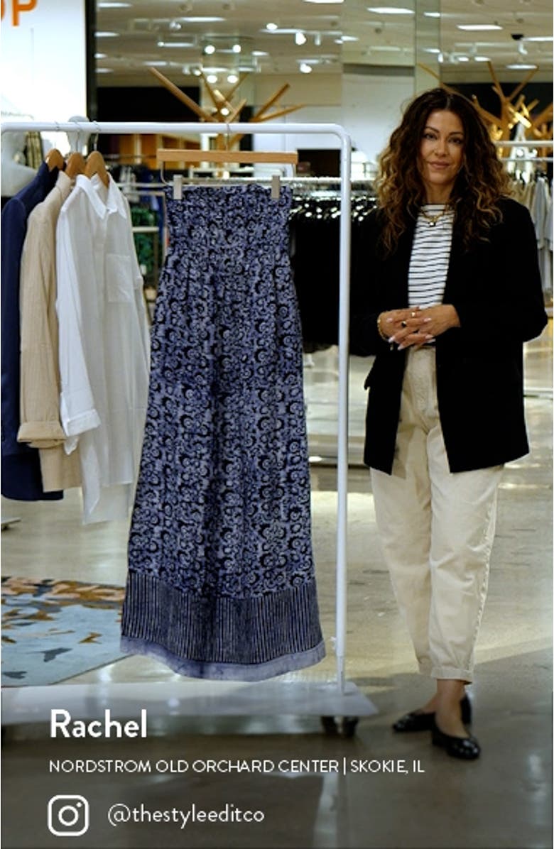 Margarita Strapless Linen Maxi Dress, sales video thumbnail