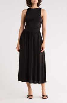 WEST K Ruched Midi Dress