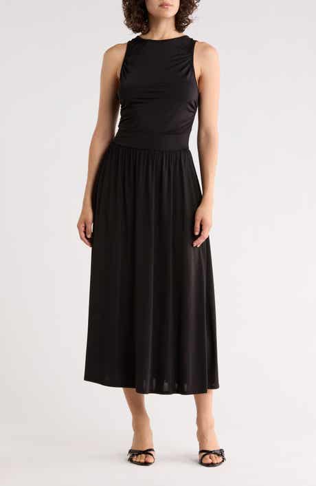 WEST K Ruched Midi Dress