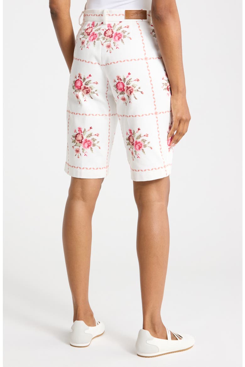 Floral Bermuda Shorts, Alternate, color, PINK