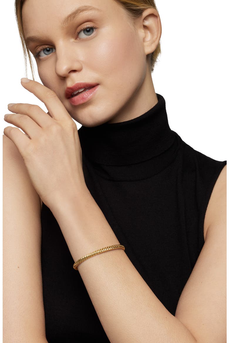 Modern Oval Cablespira® Bracelet in 18K Yellow Gold, 4.5mm, Alternate, color, 18K YELLOW GOLD