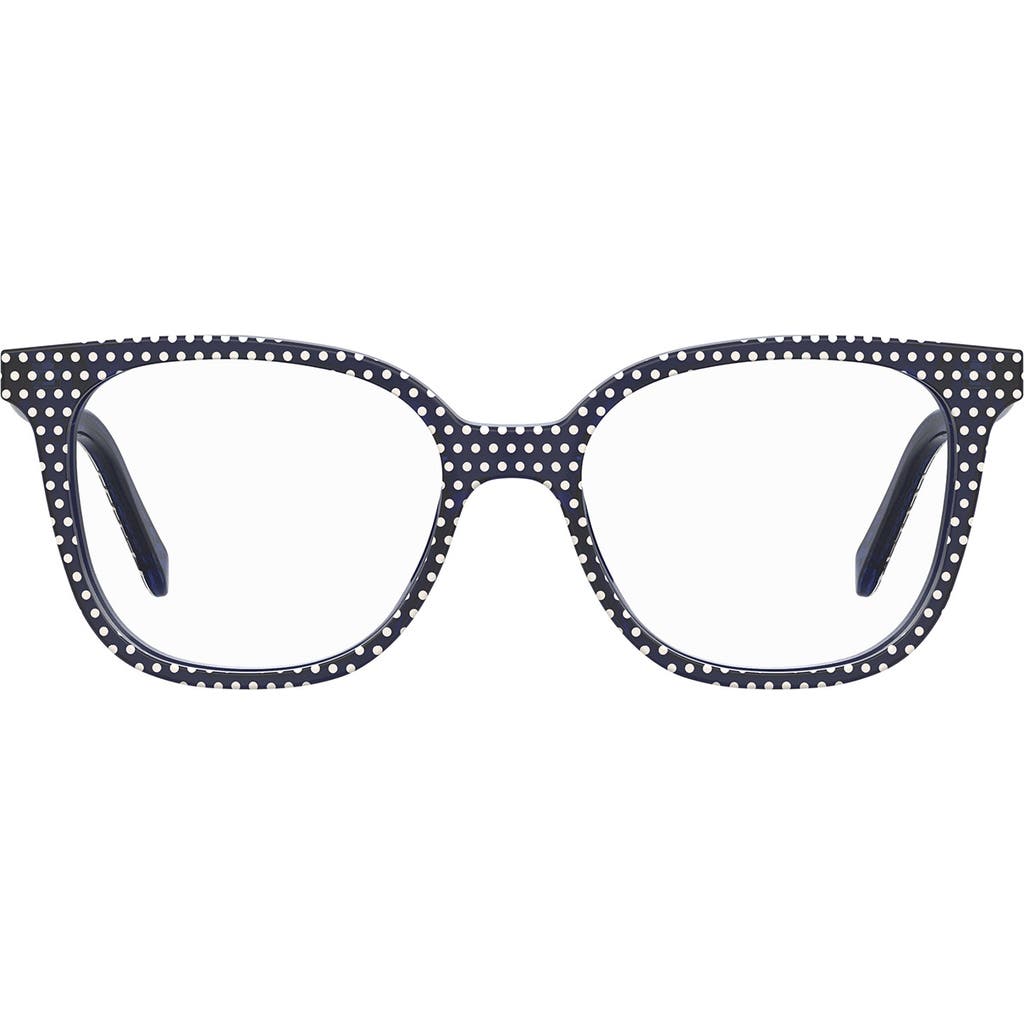 Kate Spade New York Romeo 50mm Rectangular Reading Glasses In Blue