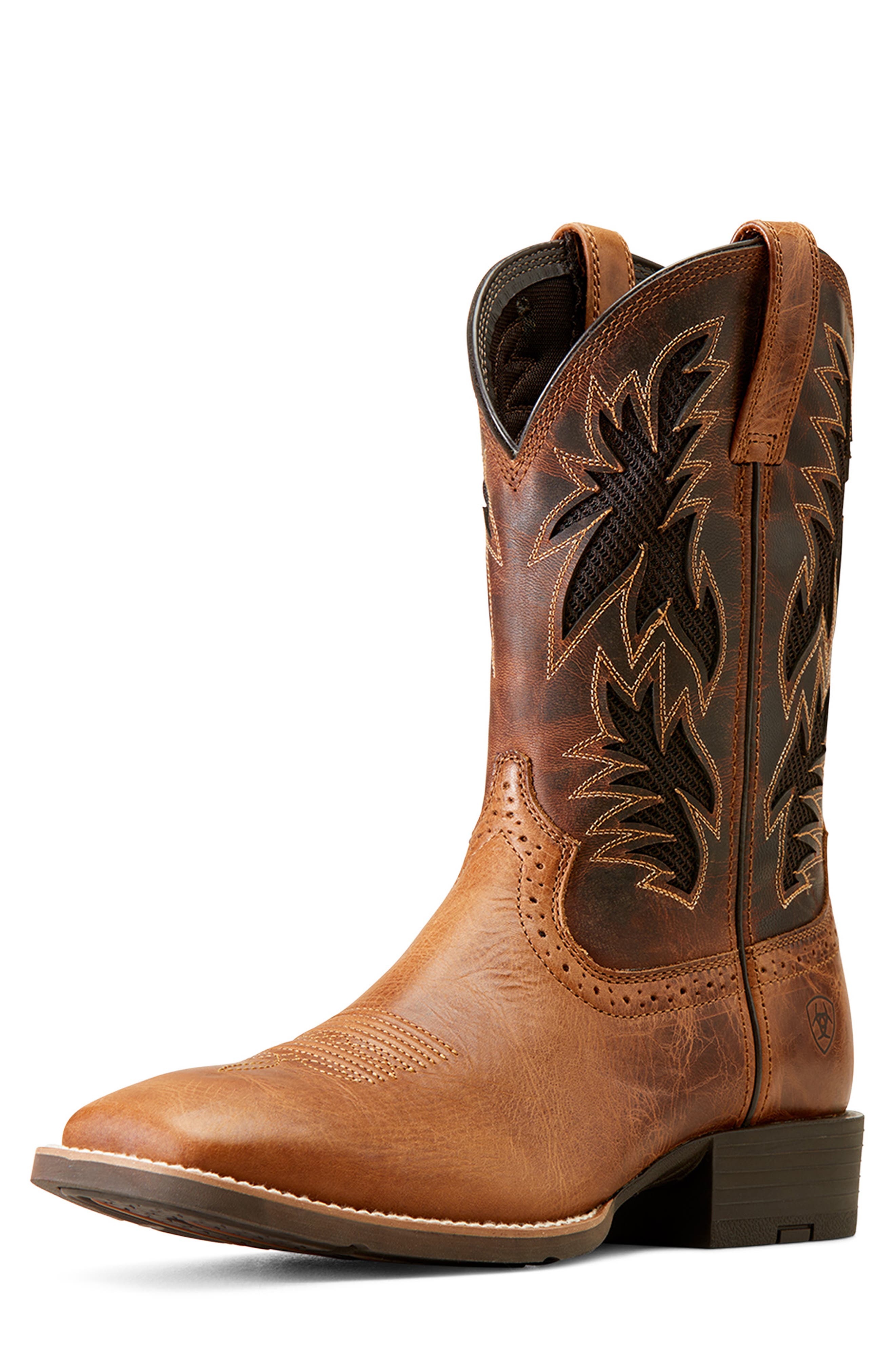 Ariat Sport Cool VentTEK<sup>™</sup> Cowboy Boot, Alternate, color, Dark Tan/ Two Tone Tan