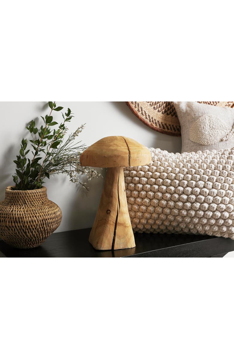 kanju Interiors Eucalyptus Mushroom Sculpture, Alternate, color, Natural - Large