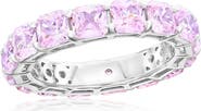 SUZY LEVIAN Cushion Cut Cubic Zirconia Eternity Band Ring