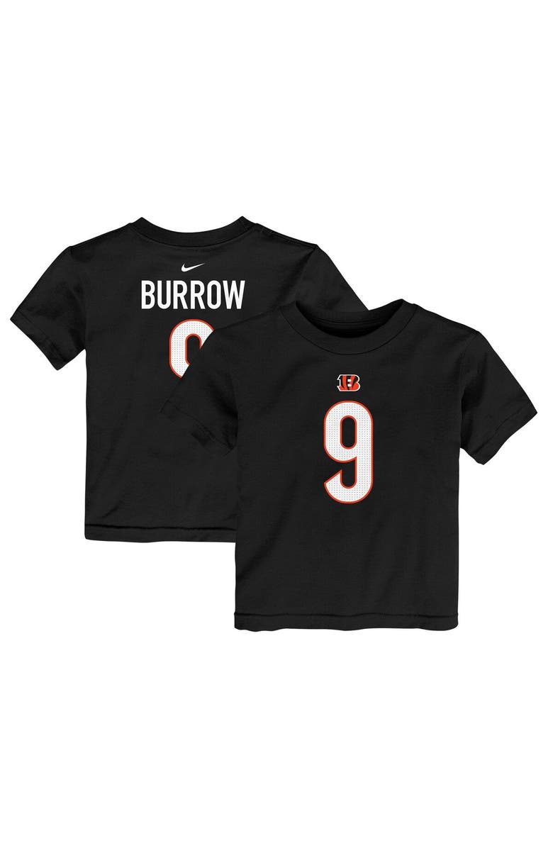 Nike Toddler Nike Joe Burrow Black Cincinnati Bengals Player Name & Number T-Shirt, Main, color, Black