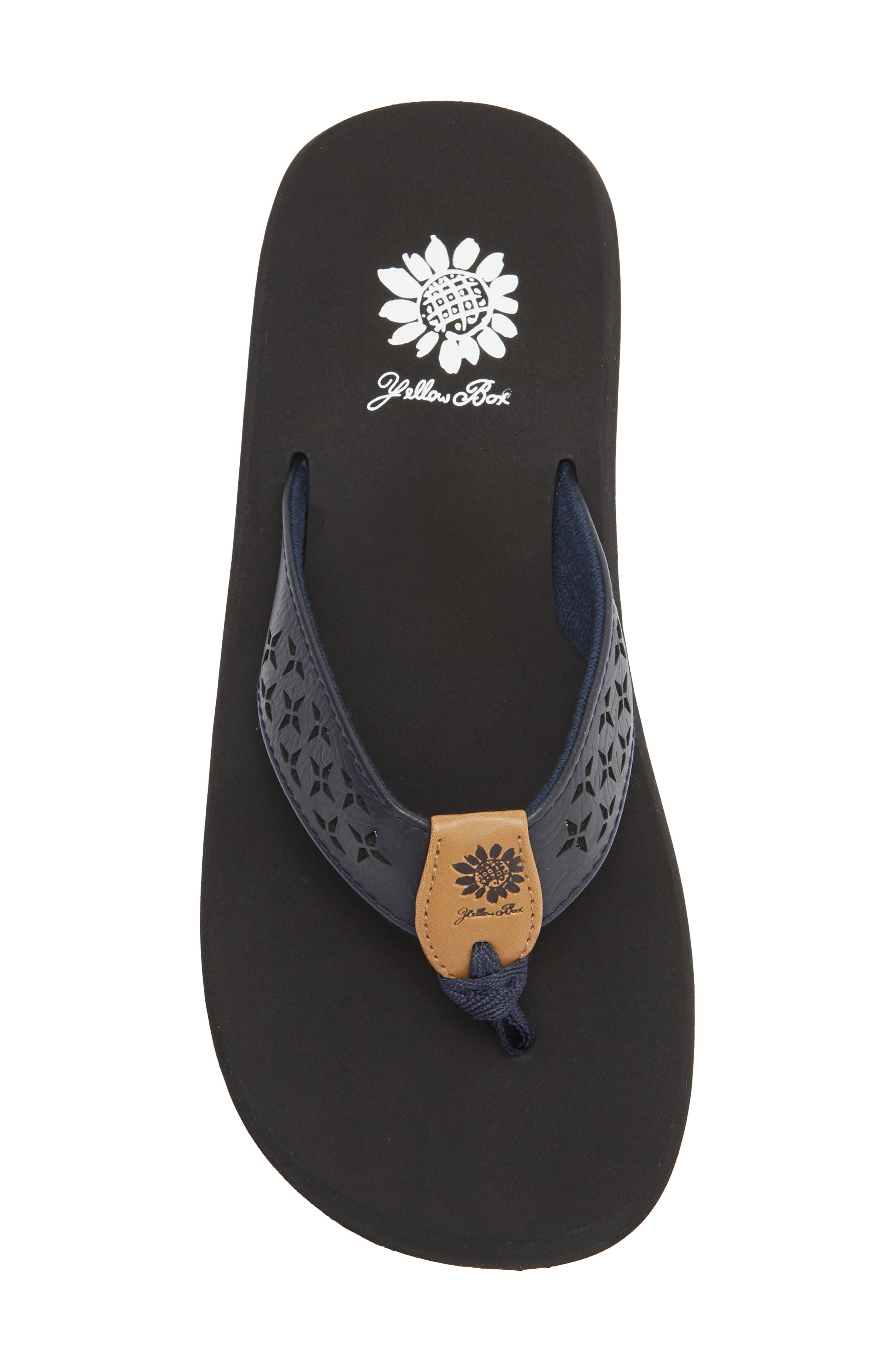 Yellow Box Premium Benji Flip Flop, Alternate, color, Navy