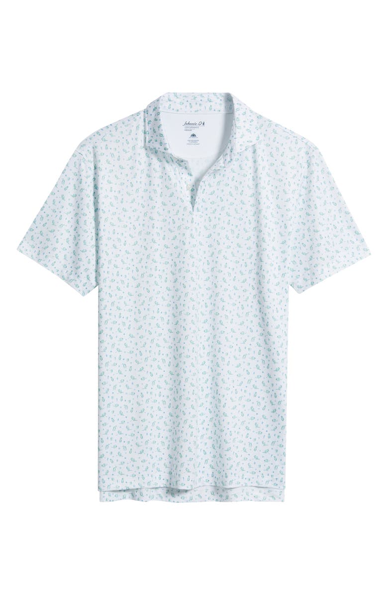 johnnie-O Armadillo Print Performance Jersey Polo, Alternate, color, 