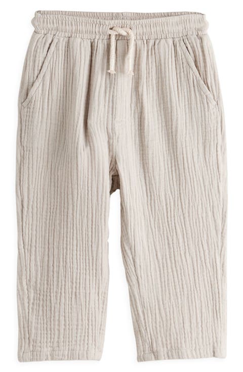 Kids' Cotton Gauze Drawstring Pants