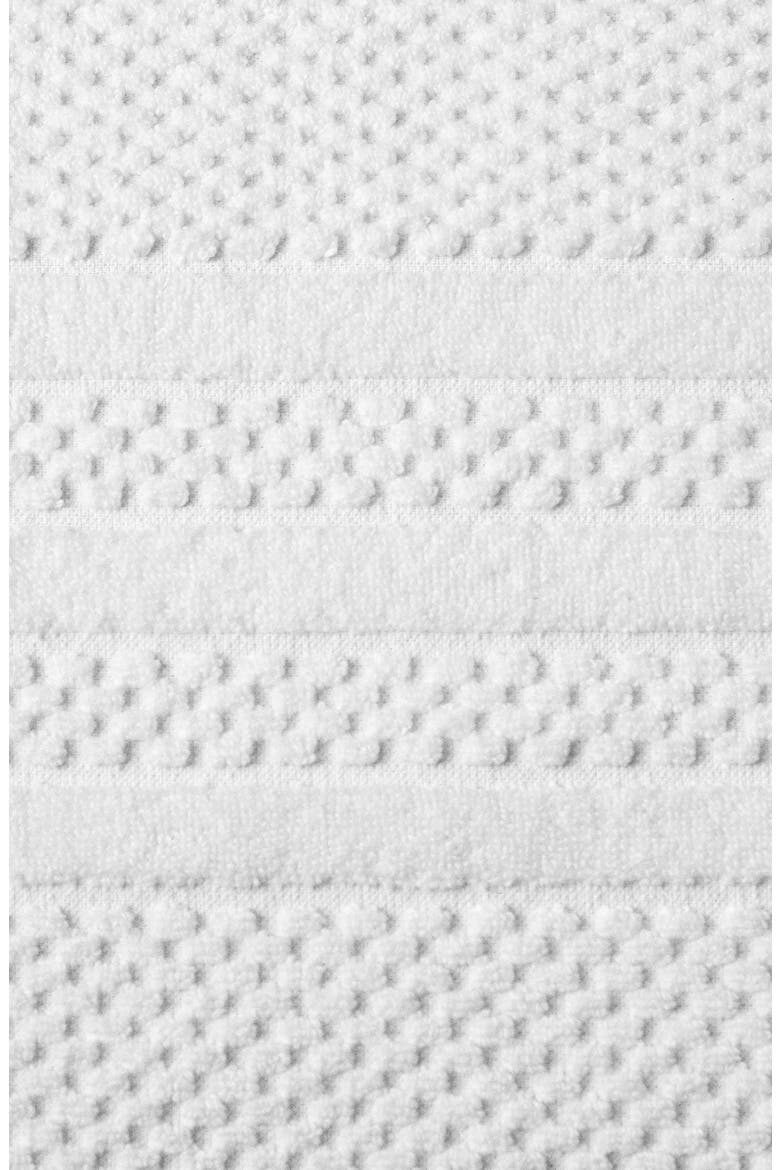 Cotton Checkered Texture 8-Piece Bath Towel Set, Alternate, color, WHITE