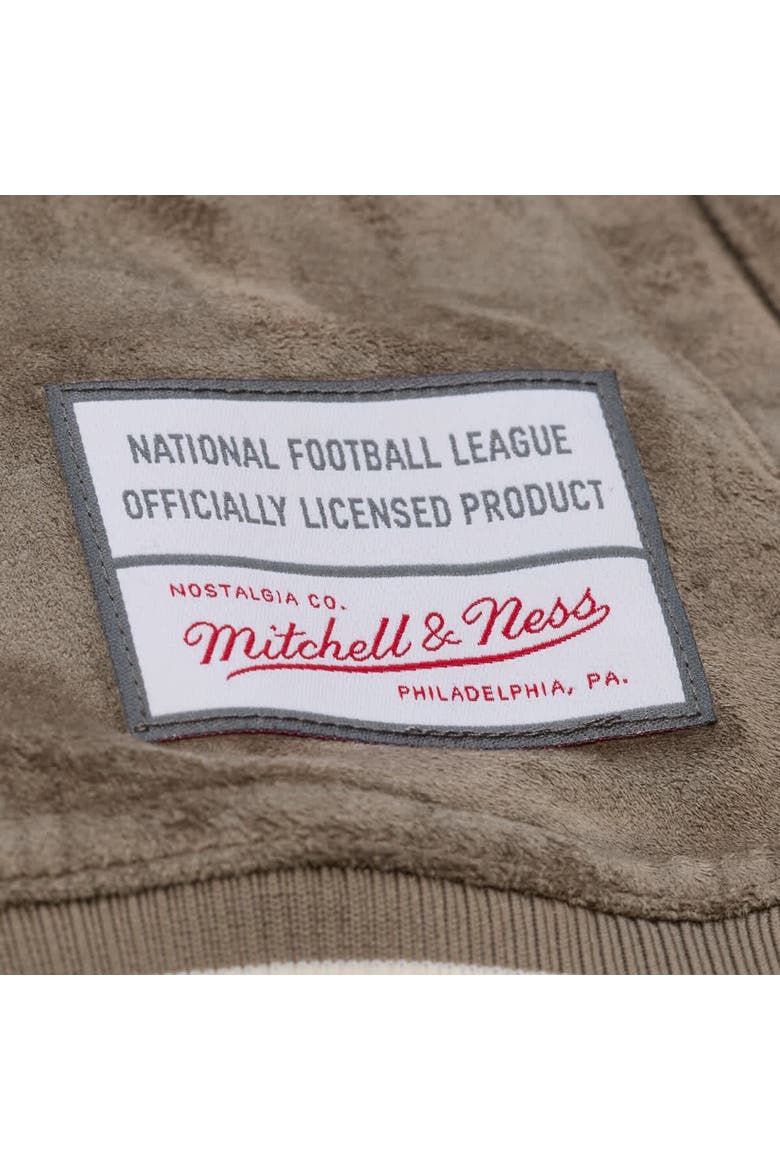 Women's Mitchell & Ness  Tan Green Bay Packers Full-Snap Varsity Jacket, Alternate, color, Tan