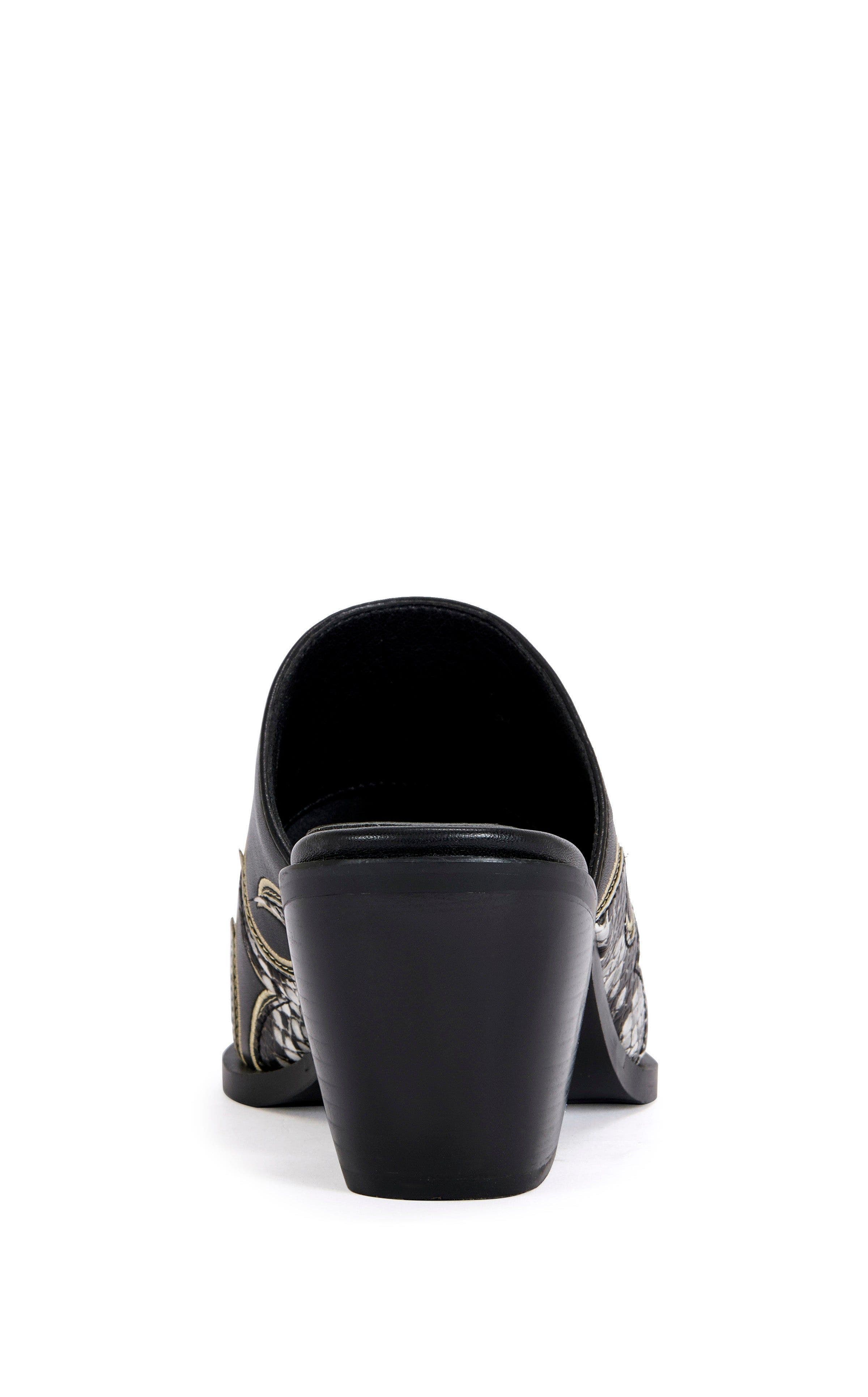 AZALEA WANG Cecily Block Mule, Alternate, color, Black