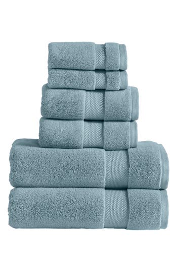 Modern Threads Luxury Quick Dry 6-piece Towel Set In Seafoam