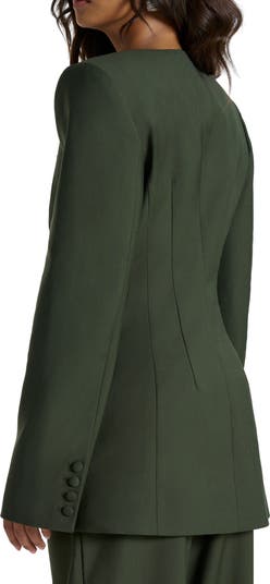 Power Shoulder Double Breasted Blazer