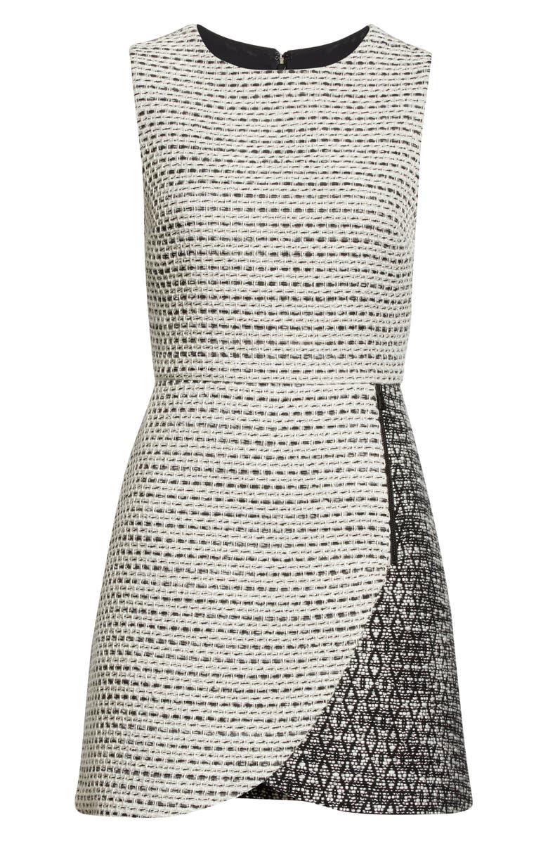 Alice + Olivia Sally Zip Detail Minidress, Alternate, color, 