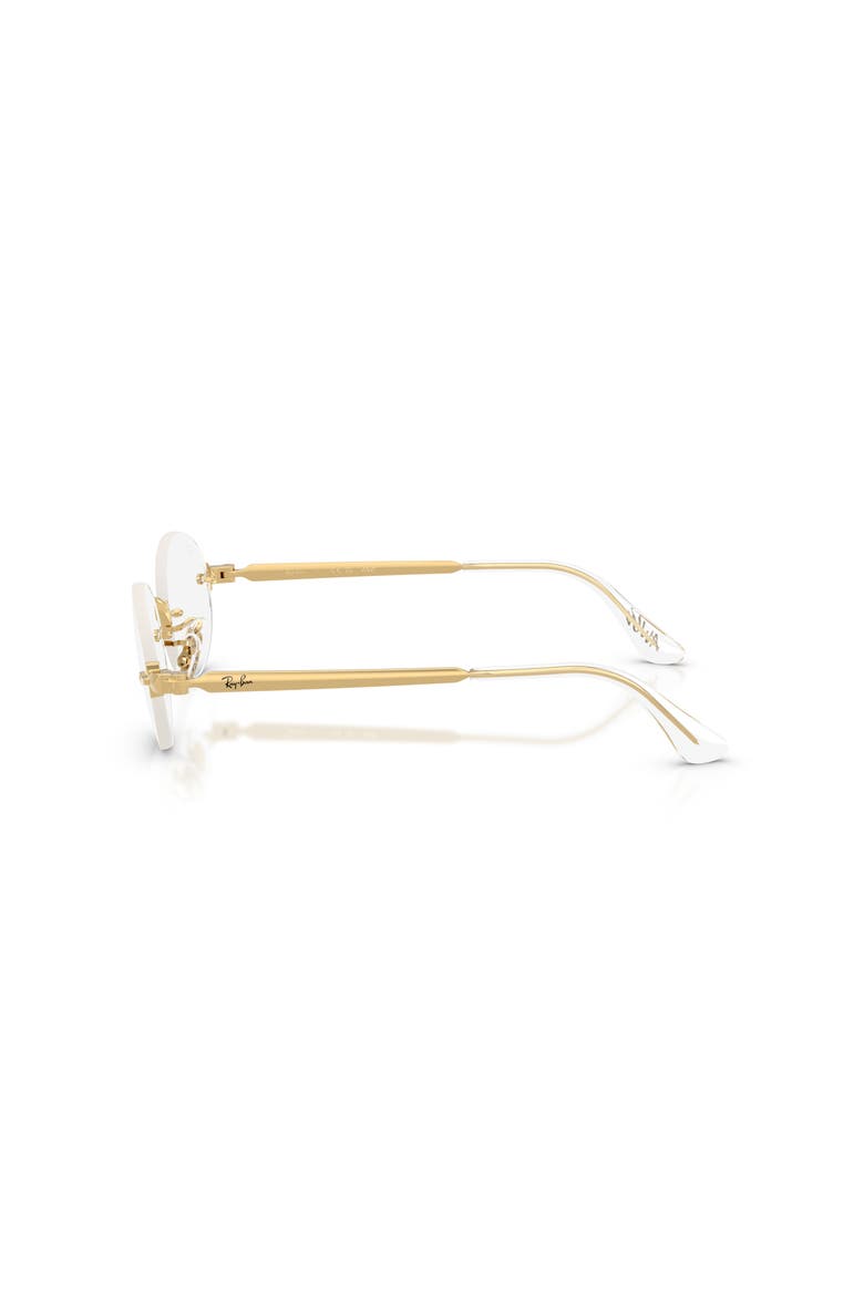 54mm Oval optical glasses, Alternate, color, Gold
