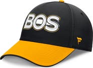 FANATICS Men's Fanatics Black/Gold Boston Bruins Authentic Pro Rink Team Code Flex Hat