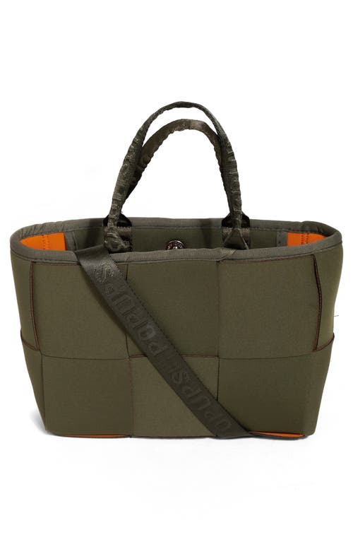 Pop Ups Brand Water Resistant Woven Neoprene Mini Tote Bag In Green