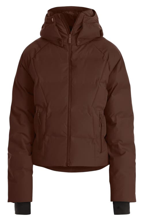 Halfdays Georgie Puffer Jacket In Spiked Cocoa