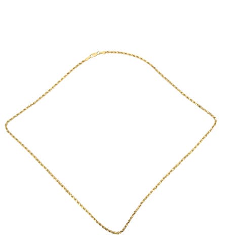 14K Diamond Cut Rope 2.5mm 22in 6g Chain Necklace