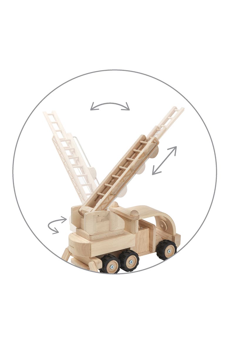Fire Truck Toy, Alternate, color, NATURAL