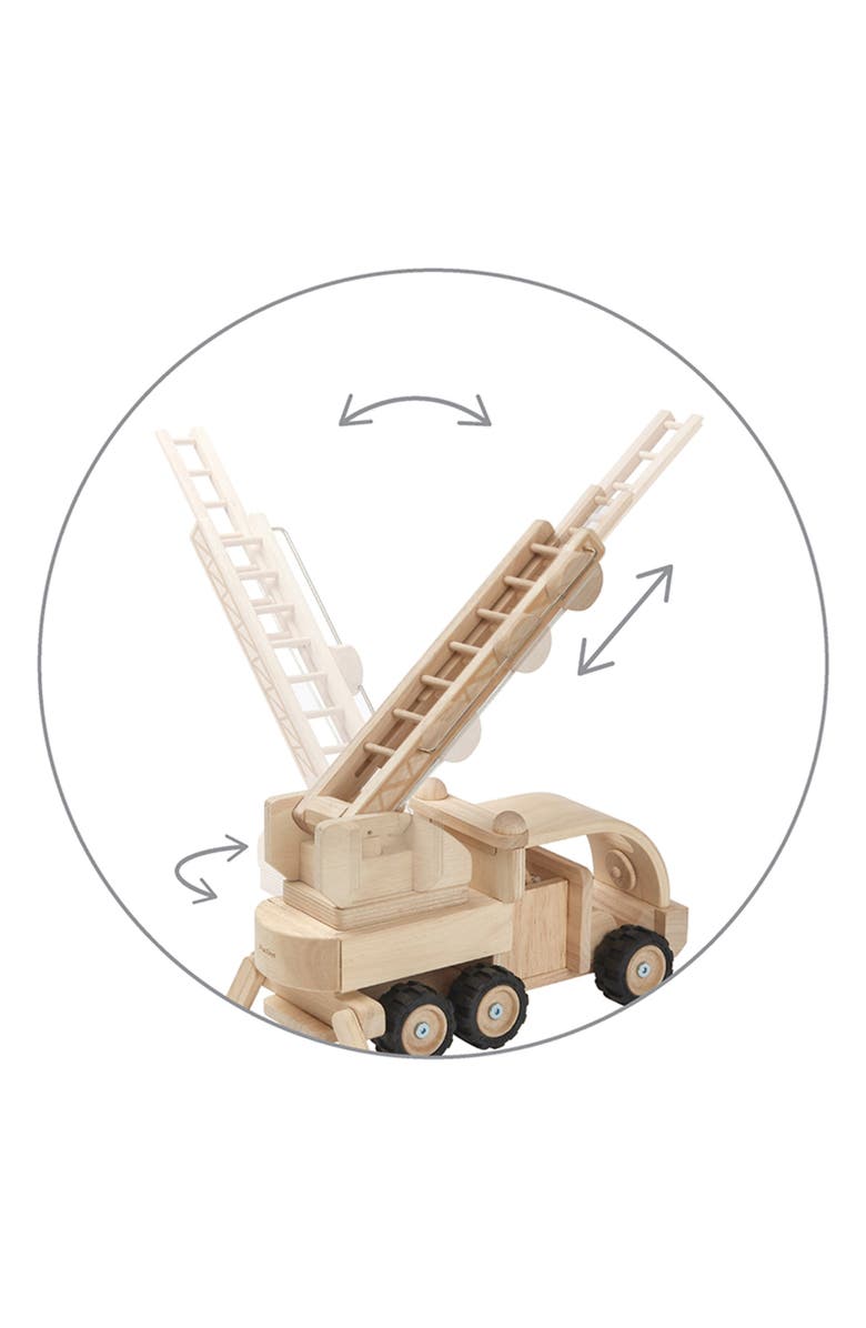 PlanToys<sup>®</sup> Fire Truck Toy, Alternate, color, Natural