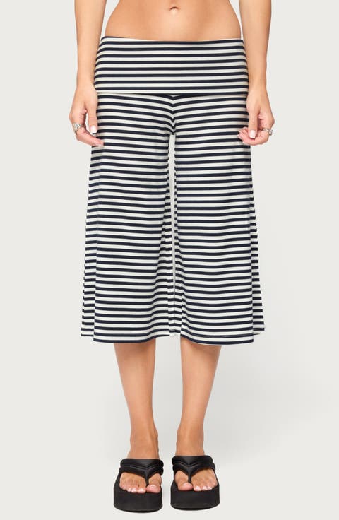 Kelia Foldover Bermuda Shorts