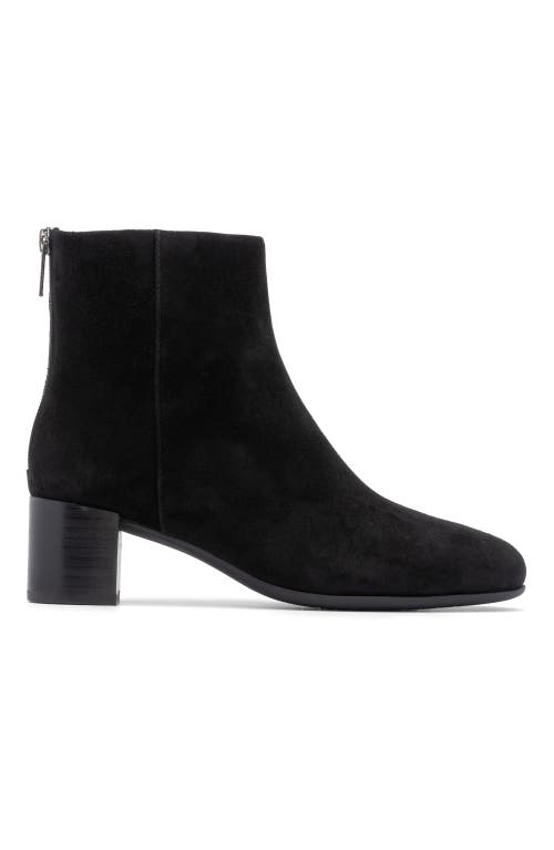 Abeo Plaza Back Zip Boot In Black Suede - Metatarsal