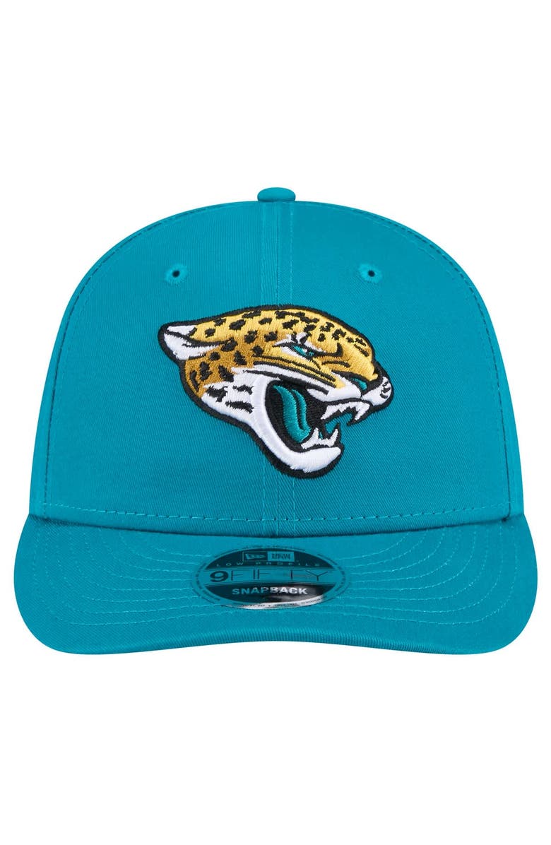 New Era Men's New Era Teal Jacksonville Jaguars Main Low Profile 9FIFTY Snapback Hat, Alternate, color, 