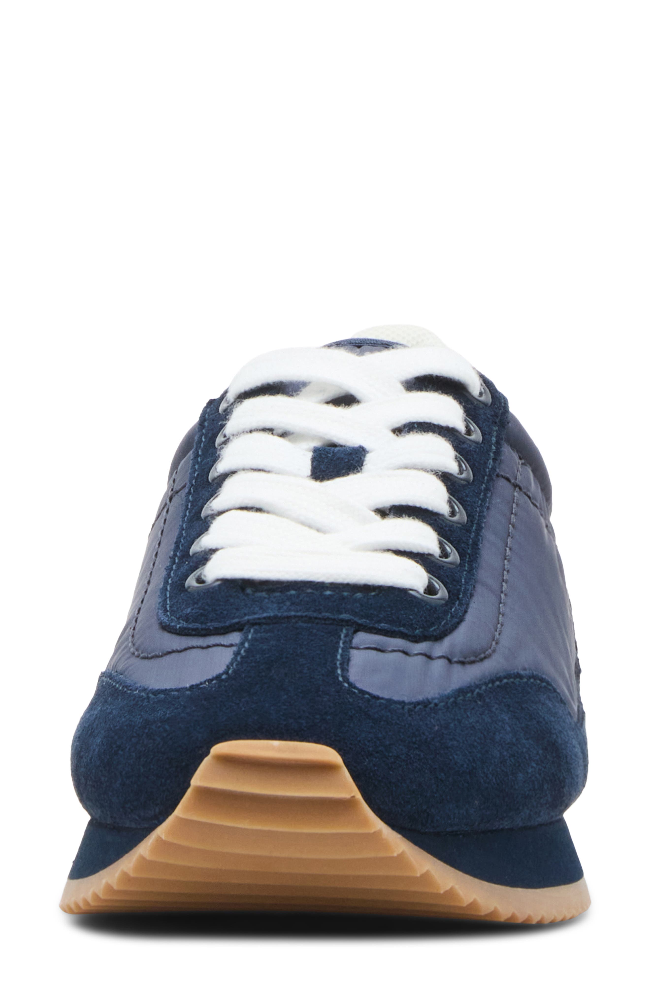 Ersula Low Profile Waterproof Sneaker, Alternate, color, NAVY NYLON